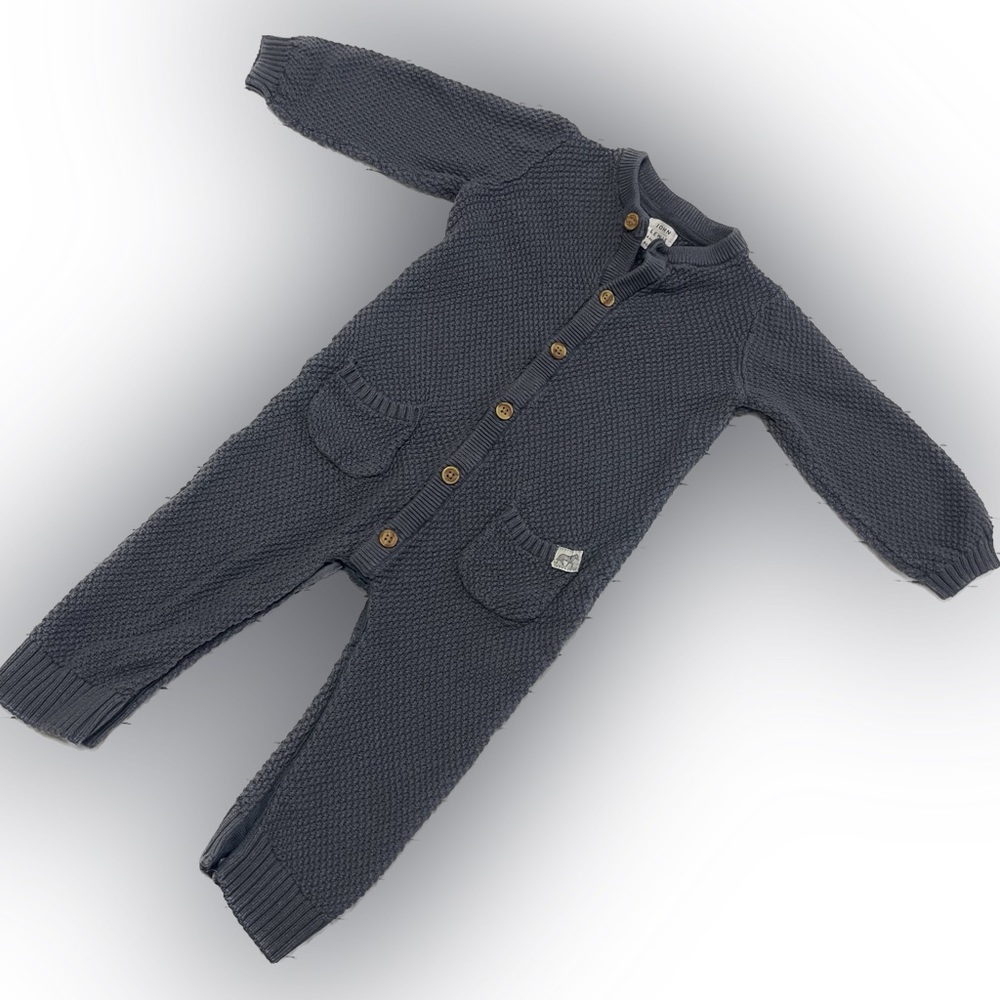 NWOT John Lewis UK Baby Knit Cotton Romper